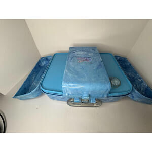 Caboodles Vintage Blue Marbled Makeup Case